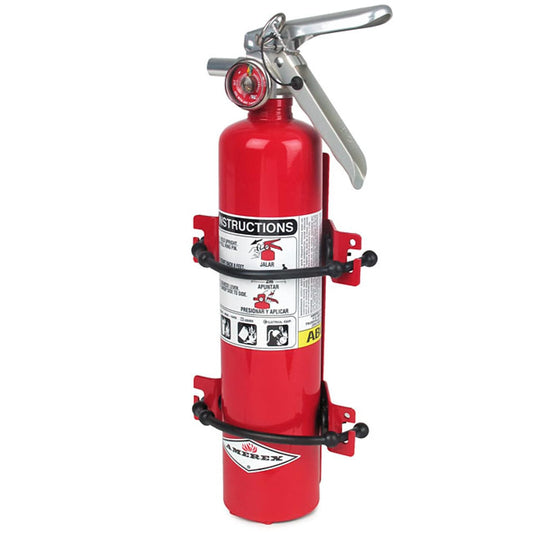 Amerex B402 5lb. ABC Dry Chemical Fire Extinguisher with 860 Bungee Wall Bracket