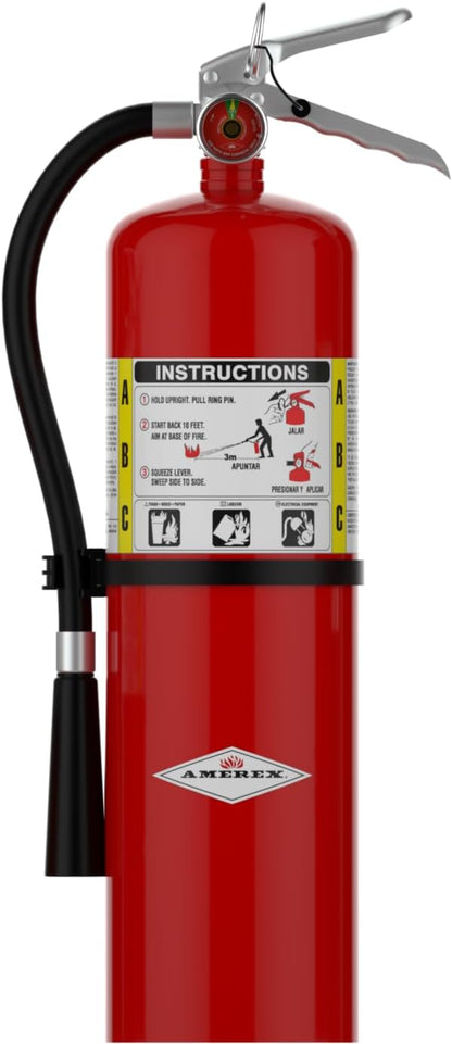 Amerex B456 10lb ABC Dry Chemical Fire Extingusher W/Heavy Duty Vehicle Bracket (1)
