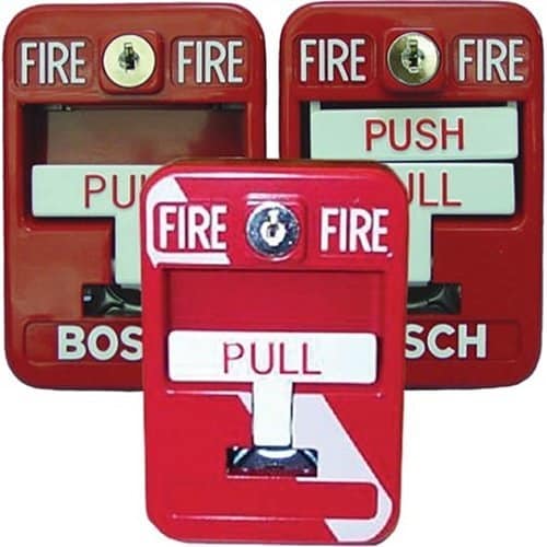Bosch FMM-100SATK Manual Station, Single-Action, Red