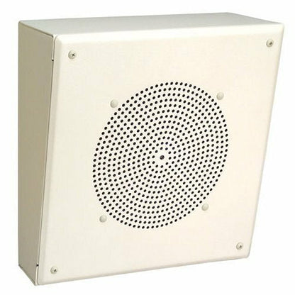 Bogen MB8TSLVR 8" Metal Angled Box Speaker with Recessed Volume Control