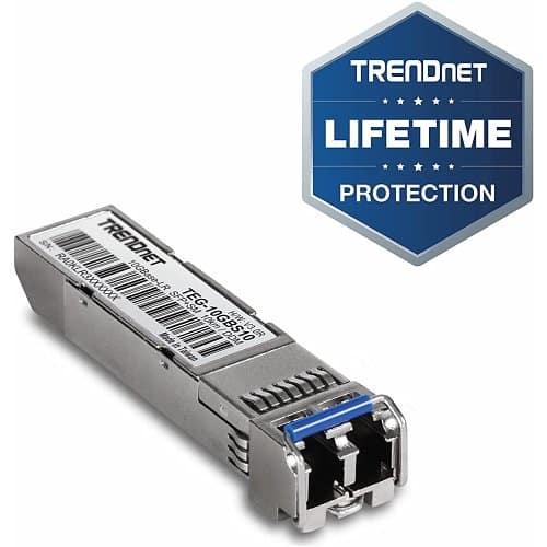 TRENDnet TEG-10GBS10 10GBASE-LR SFP+ Single Mode LC Module 10km with DDM