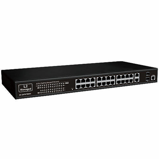 UltraTech 0E-24PRTMAN 28-Port Gigabit L2 Managed PoE Switch
