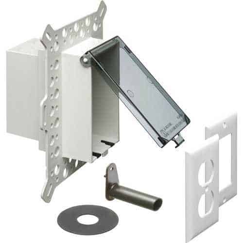 Arlington DBVM1C Low Profile Inbox for New Stucco, Textured Surfaces, and Rigid Siding, Clear Cover