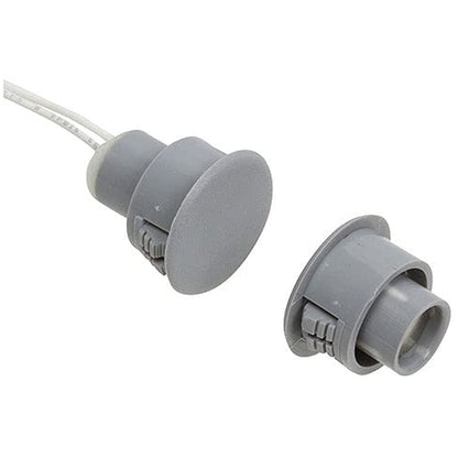 Gray magnetic sensors on a white background