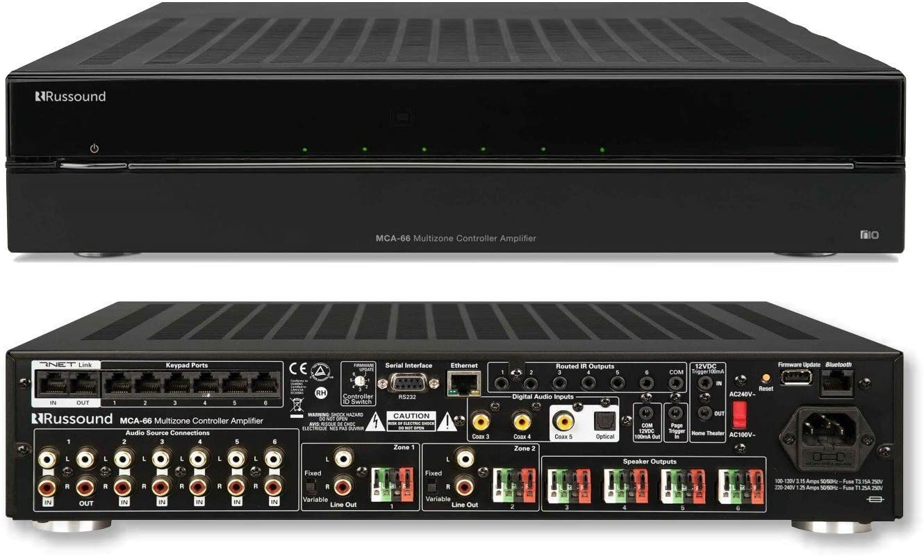 Russound MCA-66 6-Zone, 6-Source Controller Amplifier