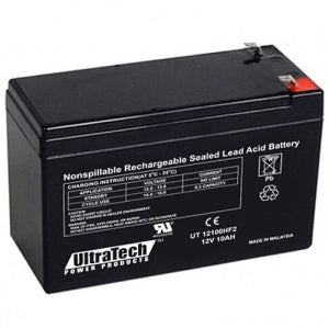 UltraTech IM-12100HF2 12V 10AH Sealed Lead Acid Battery, F2 Terminal