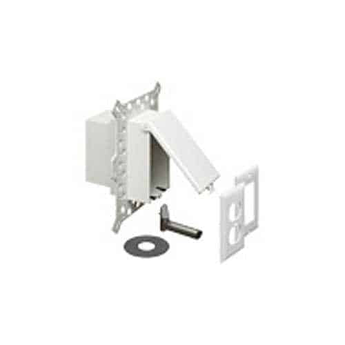 Arlington DBVM1W Low Profile Inbox for New Stucco, Textured Surfaces, and Rigid Siding, White Cover