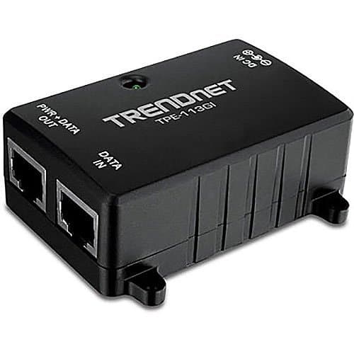 Trendnet network device with two Ethernet ports on a white background