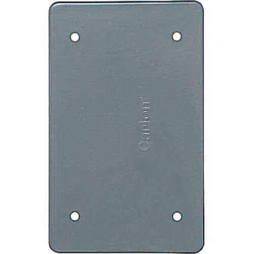 ABB E980CN-CAR Carlon 1-Gang Weatherproof Blank Cover - Gray