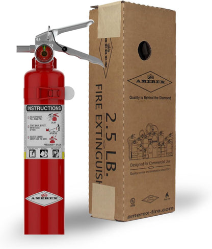 Amerex B417T 2.5lb ABC Dry Chemical Extinguisher with Vehicle Bracket