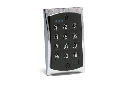 Linear 2000E Keypad/120C/1 Relay/Indoor/Outdoor, Satin Chrome