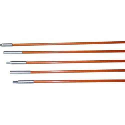 BES PCF207 Fiberfish II 3/16 Inch Diameter, Plastic Coated, 6' Orange Rod Kit