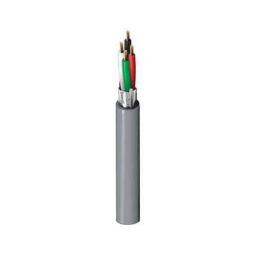 Belden 6502FE 877Z1000 22/4 Stranded Speaker Cable, Plenum-CMP, stranded bare copper conductors with Flamarrest insulation, Beldfoil shield and Flamarrest jacket with ripcord, 1000' (304.8m)