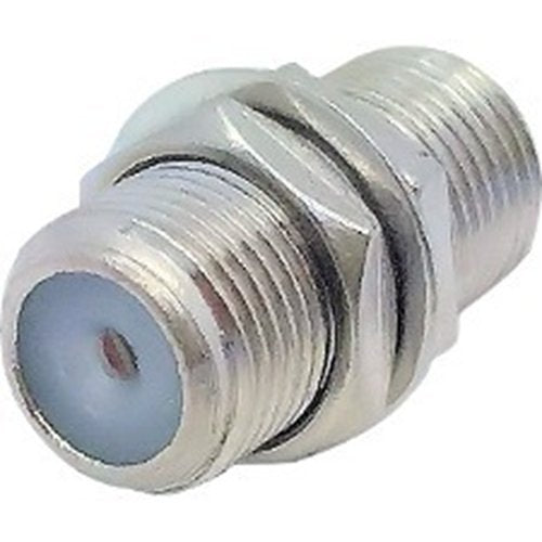 Metallic connector on a white background