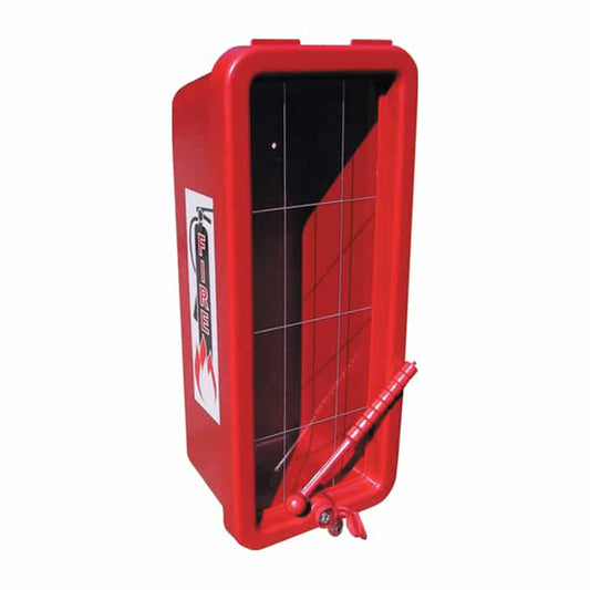 Cato CHIEF 105-20 RRC-H Red Plastic 20LB Fire Extinguisher Break Panel Cabinet  w/ Hammer