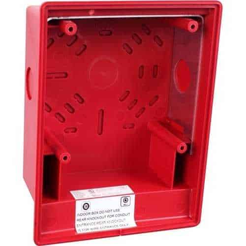 Edwards Signaling EG4RB Genesis EG4 Surface Box for Speaker Strobe