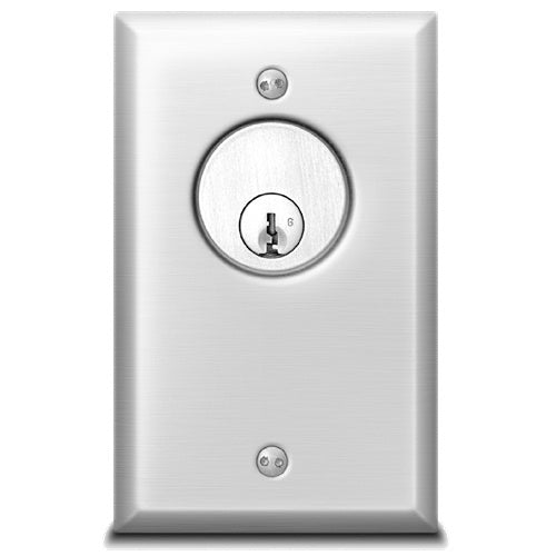 SDC 712ULT Momentary SPDT Key Switch with Visual Status Indicator (LED), Stainless Steel
