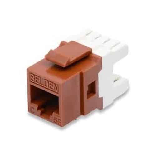 Belden AX101308 CAT5e, KeyConnect Jack, 10 Pack, Almond