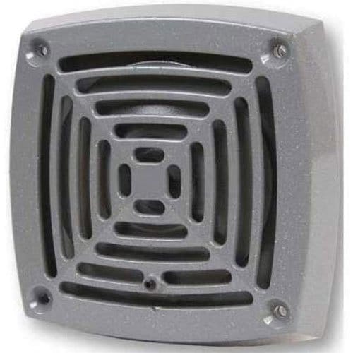 Edwards Signaling 870 Series Vibrating Horn, surface mount, heavy duty die-cast housing, 3.2 VA per lamp, ohm DC coil res, 12DC, 0.27A
