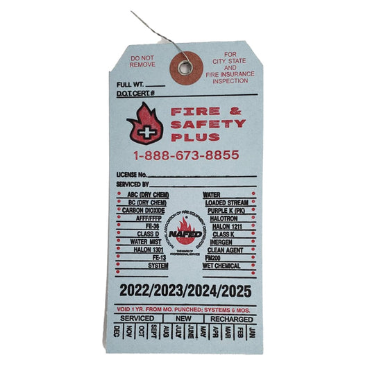 Fire Extinguisher Certification Tag (Current Year)