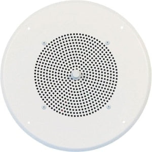 Speco G86T 86 Series 8" 70/25V Classic Grille In-Ceiling Speaker with Volume Control Knob, White