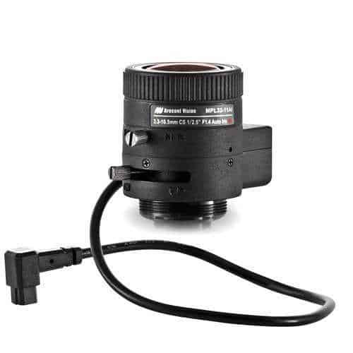 IDIS MPL33-11AI IR corrected DC Auto Iris, 3.3-11mm, 1/2.5, f1.4