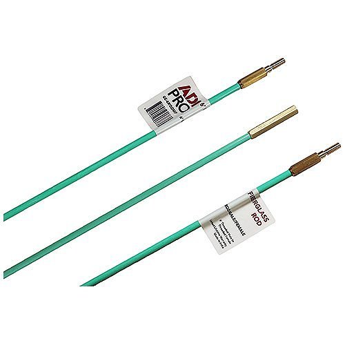 ADI PRO 0E-6RODMF Fiberglass Rod 6' x 3/16" Male to Female, Green