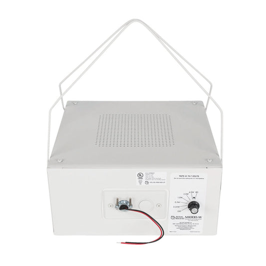 AtlasIED M1000-W 8" Dual Cone Speaker with 70V 4W Transformer and Enclosure, White