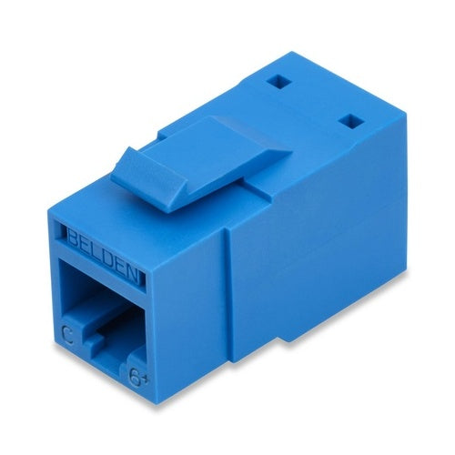 Belden RV6MJKUBL-S1 REVConnect CAT6 Plus Modular Jack, T568 A/B, Blue, Single Pack
