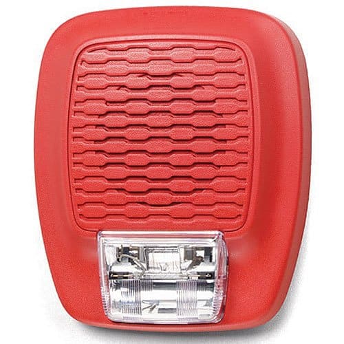 Gentex GHSLF110R Low Frequency Audible and Visible 24VDC Horn Fixed Strobe 110CD, Red