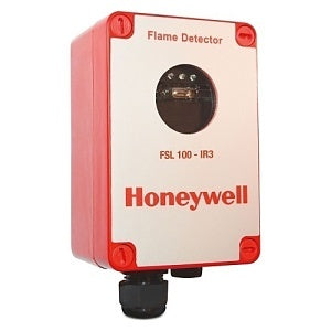 Honeywell flame detector on a white background