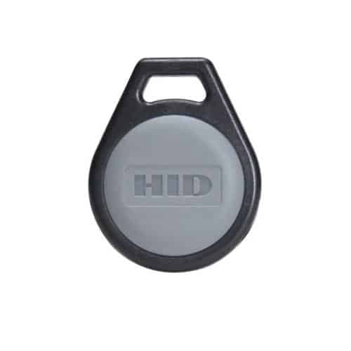 HID key fob on a white background