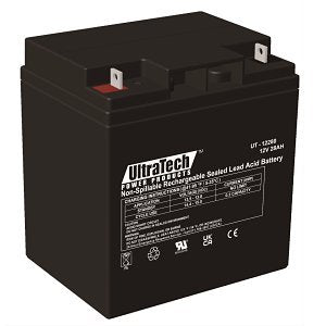 UltraTech IM-12280NB 12V, 28Ah SLA Battery, NB Terminal