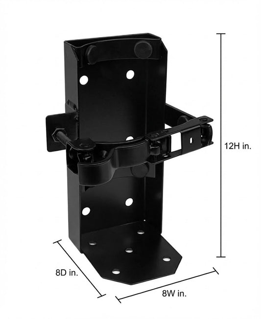 Amerex 807 Heavy-Duty Vehicle Bracket, Black