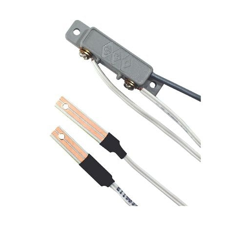 Electrical components with wires on a white background