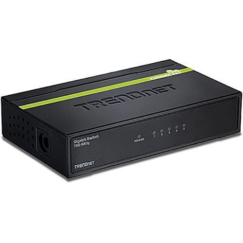 TrendNet network switch on a white background