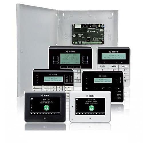 Bosch B5512-C-920 48-Point Alarm Control Panel Kit with Medium Enclosure, Transformer and Keypad