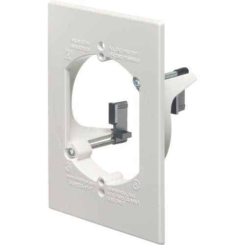 Arlington LV1RP Low Voltage Mounting Bracket, 1-Gang, White