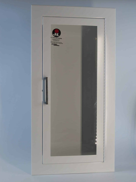 J L Industries 1015F10 Ambassador Full Glass Fully Recessed Flat Trim Cabinet 13 7/8" x 27 3/8"