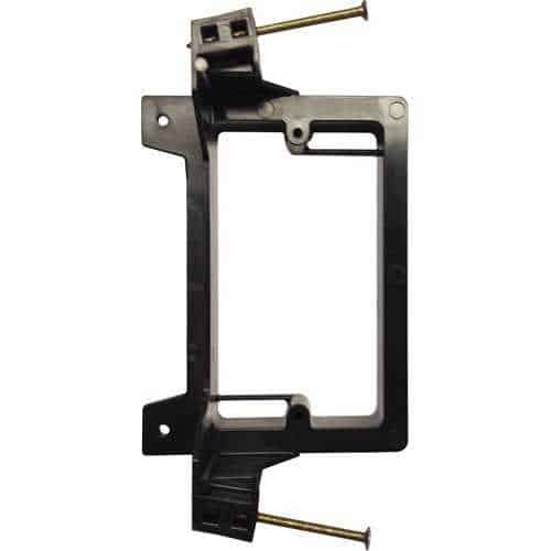 Arlington LVN1 Nail on Low Voltage Mounting Brackets for New Construction, Plastic, 1-Gang, Black