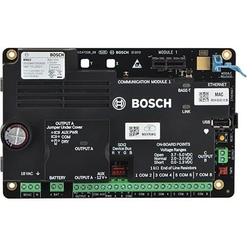 Bosch B3512K-D-915 16-Point IP Alarm Control Panel Kit with Small Enclosure, Transformer and Keypad image 0