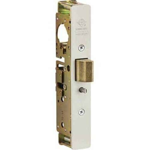 Door lock mechanism on a white background
