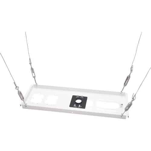 Chief CMA443 Above Tile Suspended Ceiling Kit and 3" Fixed Pipe, White