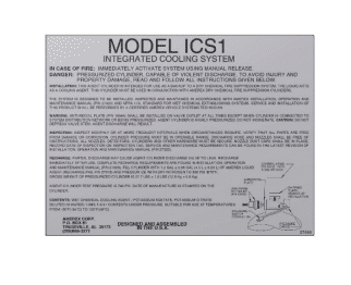 Amerex 27466-P001 ICSH2 Conversion/Replacement Nameplate Label