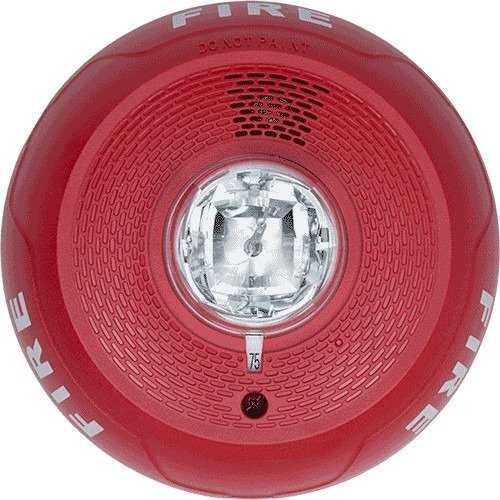 SYSTEM SENSOR PC2RL HORN STROBE, CEILING MOUNT 10 Pack