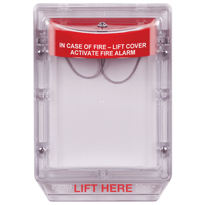 Safety Technology International, Inc. STI-1100 Stopper II with Horn, Flush Mount, Protective Polycarbonate Cover , Red