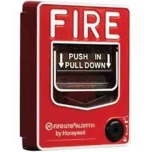 Fire-Lite BG-12LAO Dual-Action Manual Pull Station, Key-Lock Reset Feature, Approved Outdoor Gasket