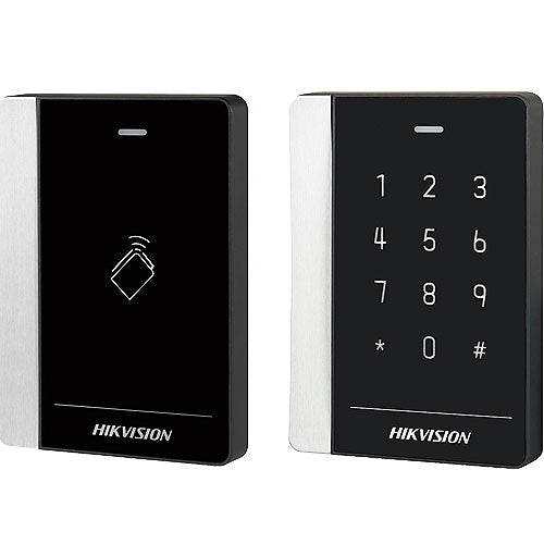 Hikvision DS-K1102MK Mifare Card Reader RS-485 and Wiegand (W26/W34) Protocols, Black image 0