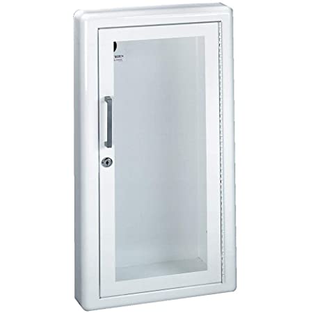 JL Industries 1017G10 Ambassador Cabinet 13 7/8" x 27 3/8" -Full Glazing Door-Primed Steel-Semi Recessed-3in Round Edge