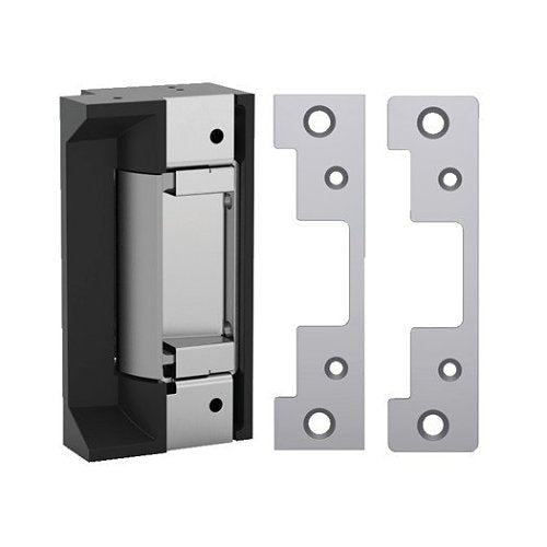 HES 5000C-LBM Electric Strike with Latchbolt Monitor, Low Profile, 12/24VDC, 0.24/0.12A, 1/16" Depth, with 501/501A Faceplate